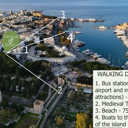 Апартаменты Grinn-in The Heart Of Rhodes,new&stylish!